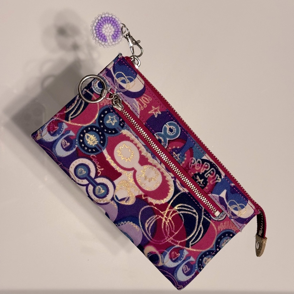 Coach Poppy Graffiti Wallet